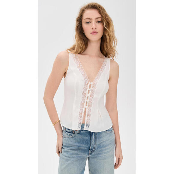 Reformation Tops - NWT!  Reformation Cristina Top in Gossamer Size 4